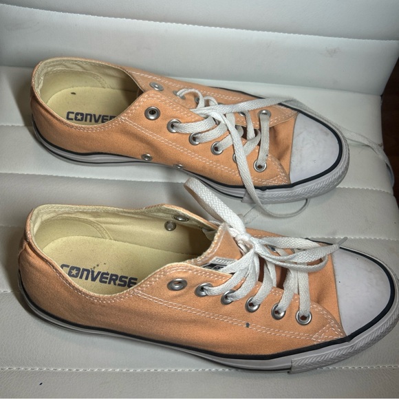 Converse Peach Low-Top Sneakers - Picture 1 of 9